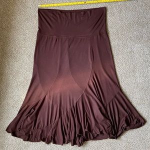 Maternity Skirt (Brown) Size M Comfortable and Cute!!